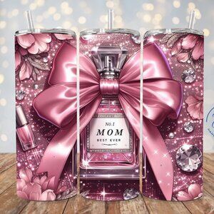 No.1 Mom Best Ever 20oz Tumbler, World's Best Mom, For Hot And Cold Drinks